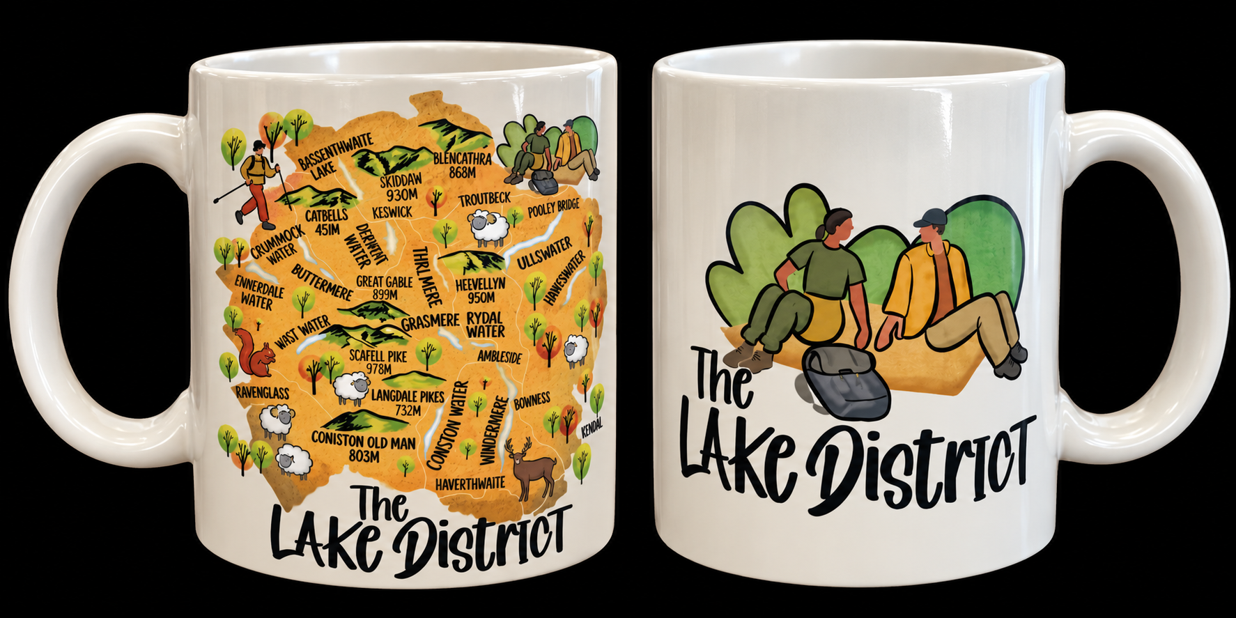 Lake District Map Mug